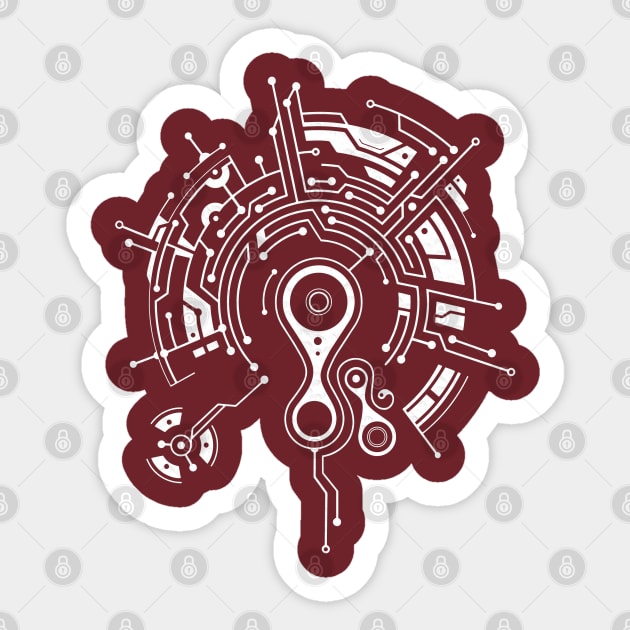 Circuit board Sticker by Madhav